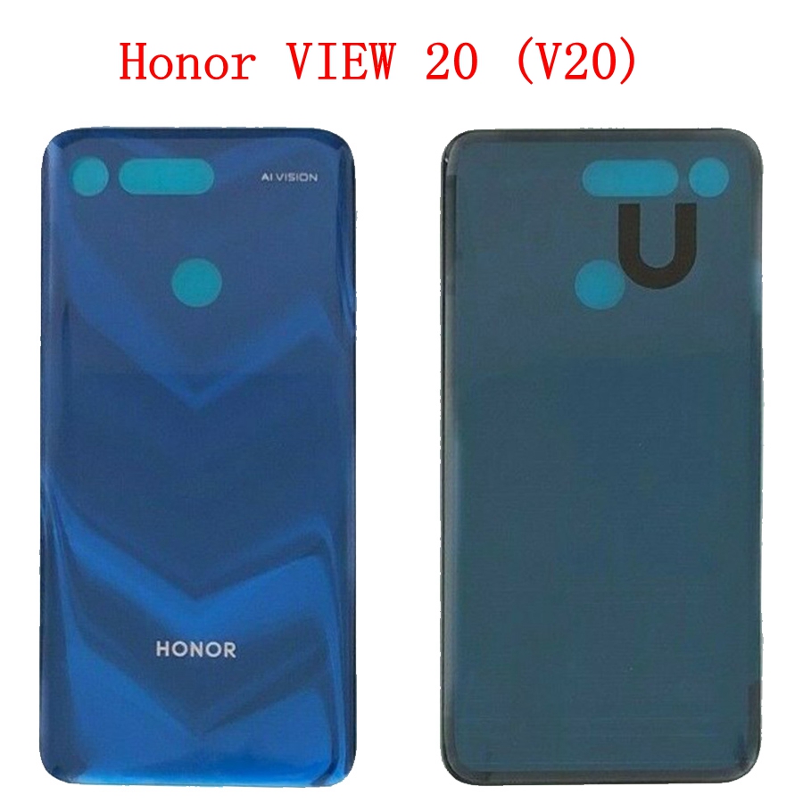 Boîtier d'origine Huawei honour 20 couvercle de batterie arrière porte boîtier de verre arrière Huawei V20 VIEW 20 couvercle de batterie pièces de téléphone