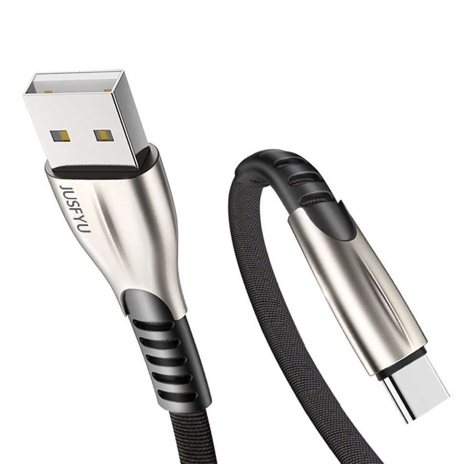 0.5 M 1 M 2 M 3 M 5A Usb Type C Kabel Voor Huawei P20 Lite Honor 10 9 pro 3.1 Snel Opladen Data Cord Telefoon Oplader Samsung S9 Redmi: Black / 1m