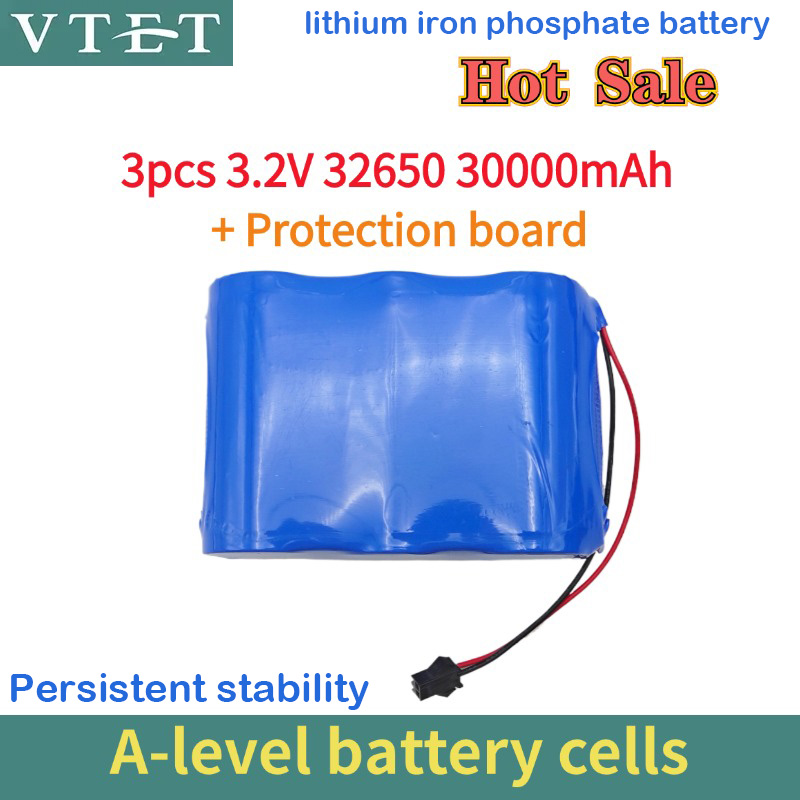 2025 Nuova batteria per lampada solare 3.2V 32650 Batteria al litio di grande capacità Lampada stradale solare Batteria per proiettore con pannello di protezione