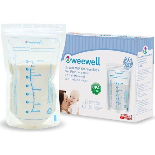 Mælkeopbevaringspose  - 25 stykker, baby, mælk, mor, babypleje, morpleje, baby, postpartumforsyning, efter fødslen