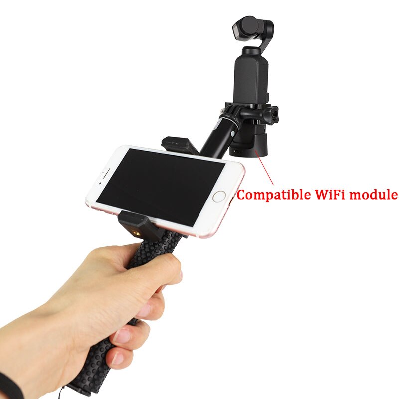 OSMO-trípode de bolsillo para Selfie, varilla de extensión de varilla con pinza de teléfono móvil para DJI Osmo POCKET, cardán de mano, accesorio de extensión de cámara