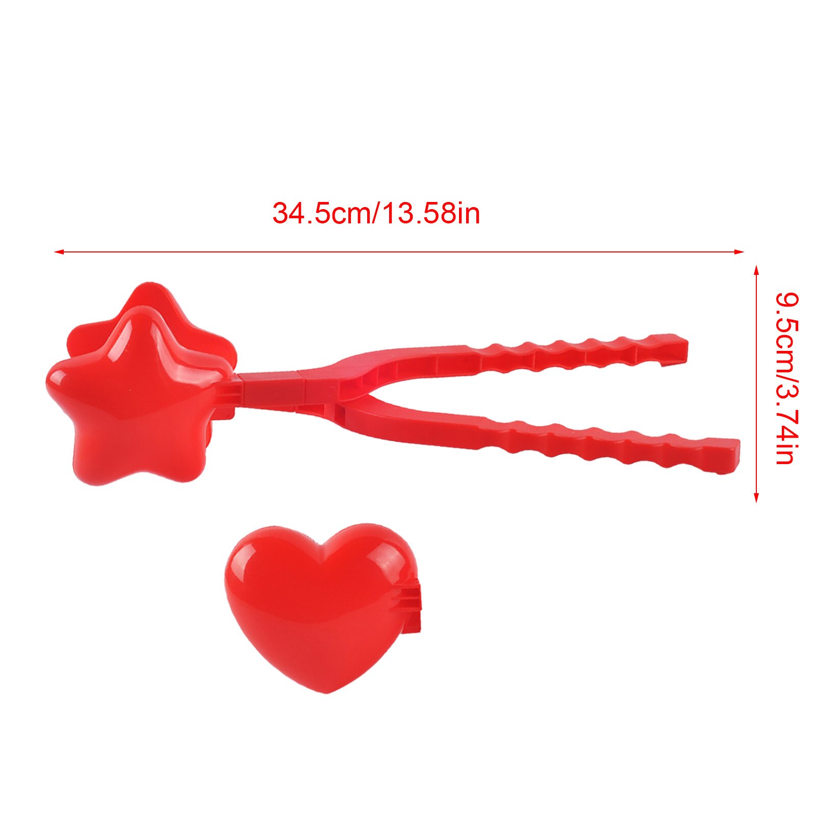 Stern Schneeball Hersteller Winter Kunststoff Schneeball Hersteller Clip freundlicher draussen bilden freundlicher Puppe Spielzeug Für freundlicher Mädchen Junge Birthdday