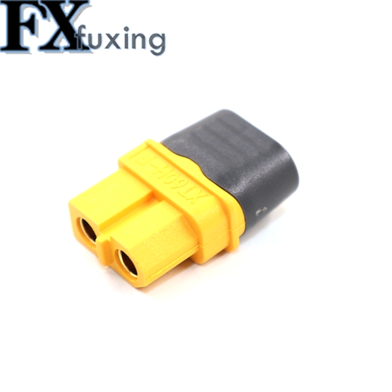 10 Uds XT60 XT60H conectores tipo bala macho hembra enchufes de alimentación RC LV Lipo batería Motor impresora 3D XT60H-M XT60H-F: Gris oscuro