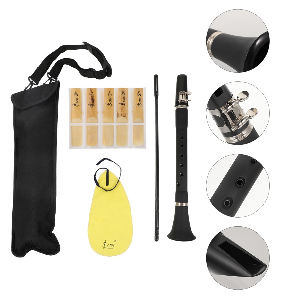 Beginner Student Amateurs Wind Instrument Pocket Size Keyless Klarinet Met Riet