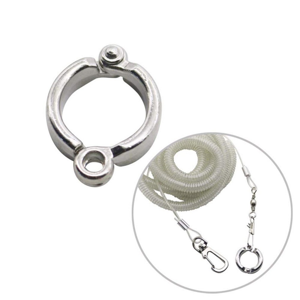 Alloy Leg Ring Flexible Bird Chain Belt Anti Bite Plastic Wire Rope Parrot Bird Outdoor Flight Training Rope