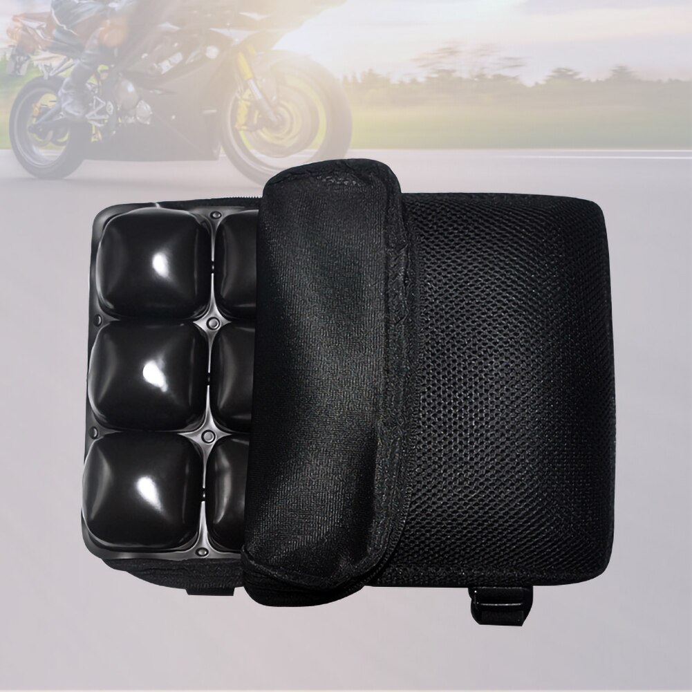 Motorcycle Seat Cushion Inflatable Breathable Non-Slip Seat Reduces Vibration Shock Absorption Seat Cushion Fit for Cruiser