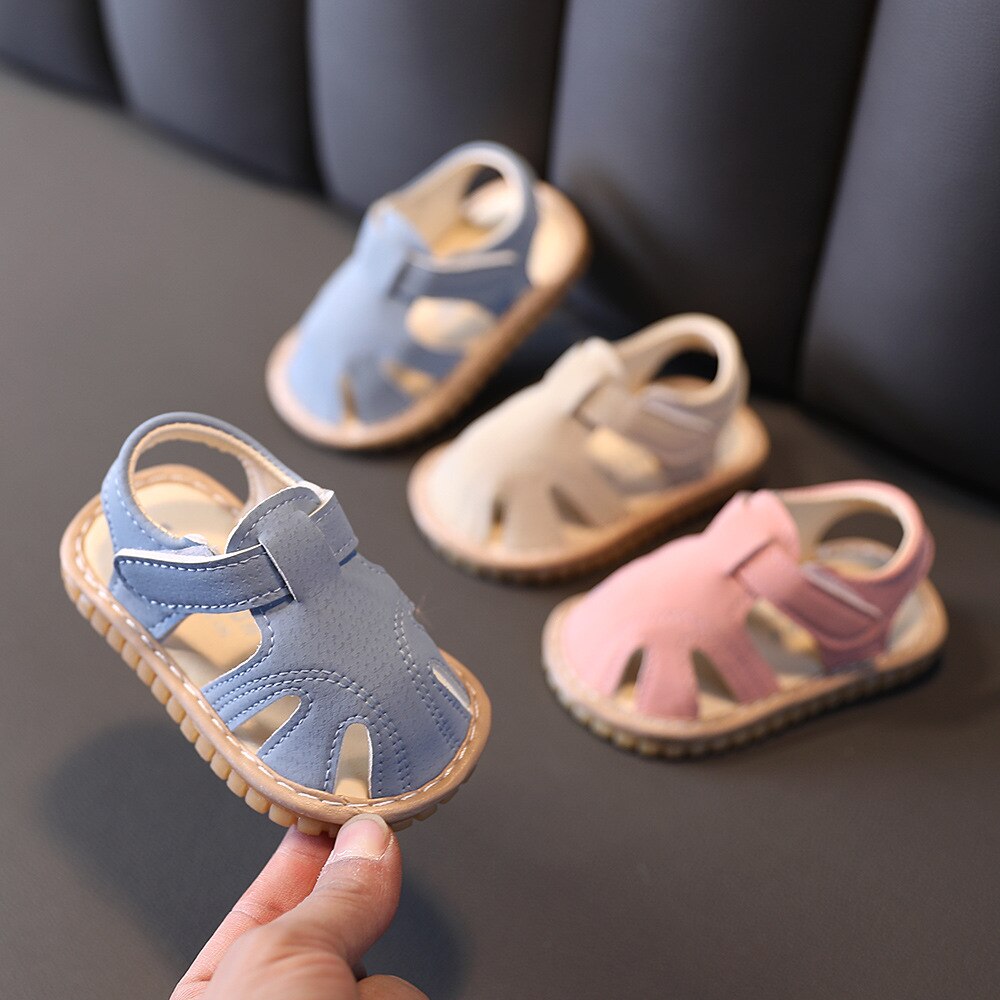 Sandali per bambina anti-collisione primi camminatori per bambini scarpe da spiaggia per bambini sandali per bambini traspiranti SYR006