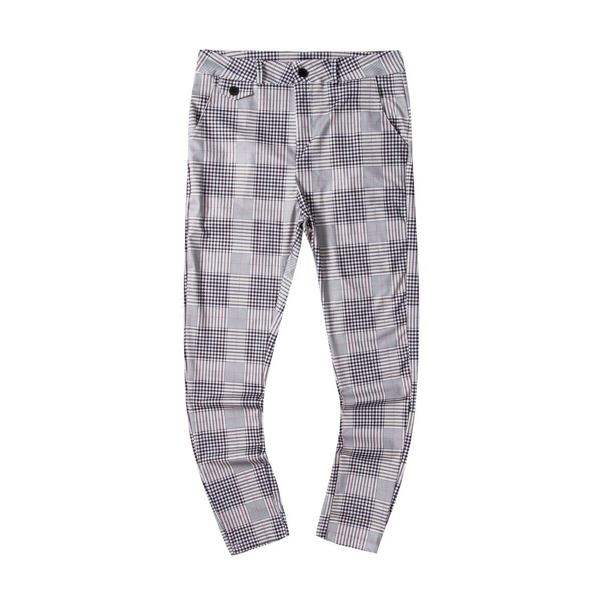 Goocheer 3 Arten Herren Plaid Hosen Männer Straße Hüfte hüpfen Hosen Dünne Chinos Hosen schlank passen lässig Hosen Jogger: B / L