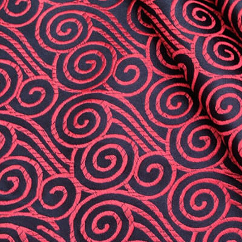 Brocado tejido de seda jacquard satinado, material para costura de cheongsam y kimono, decoración interior, telas para disfraces