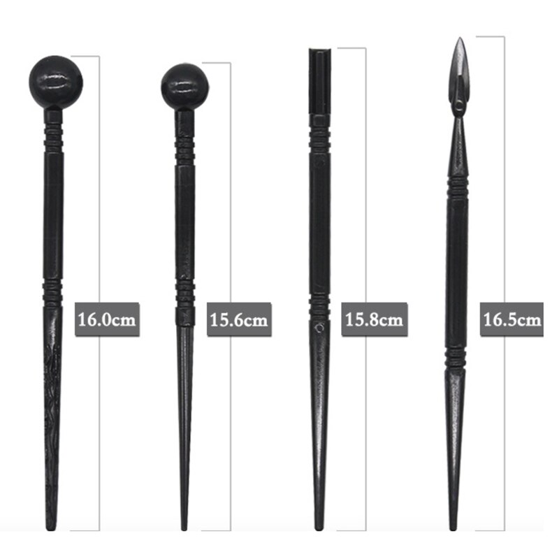 13 stuks polymeer modelleerklei, boetseergereedschap, stippelpen, siliconen tips, balpen, set keramische keramiek inkepingsgereedschap