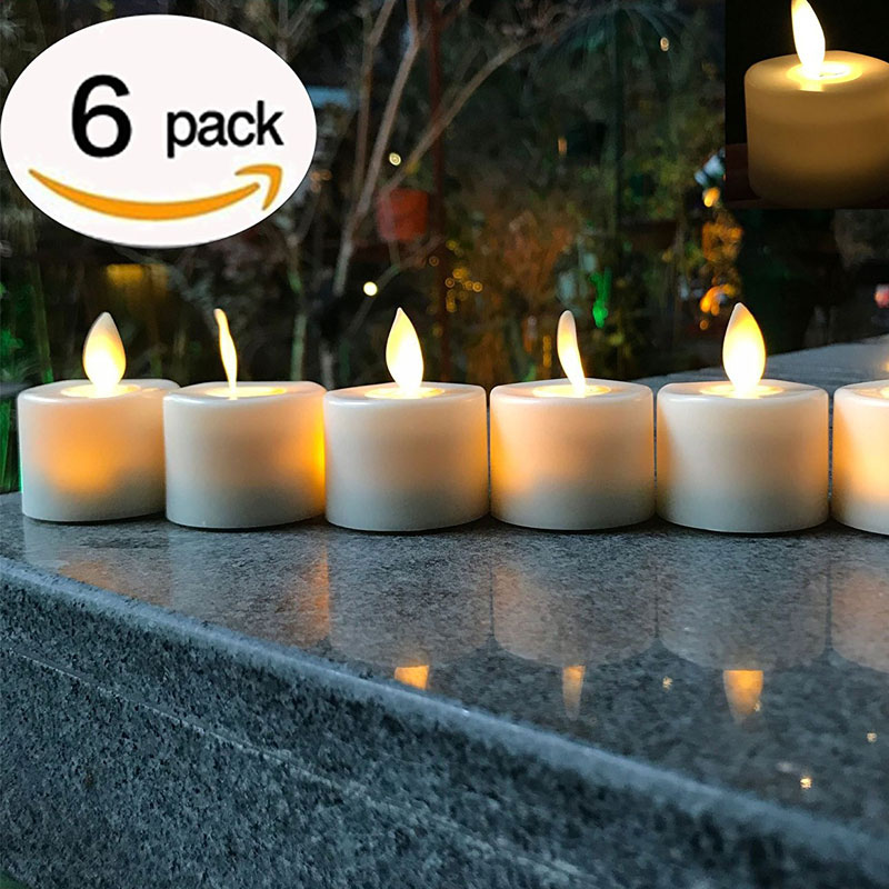 LED Kaarsen Pack Van 6 Warm Wit Led Vlamloze Kaarsen Battery Operated Dancing Flame Huishouden Batterij-Aangedreven Thee Licht