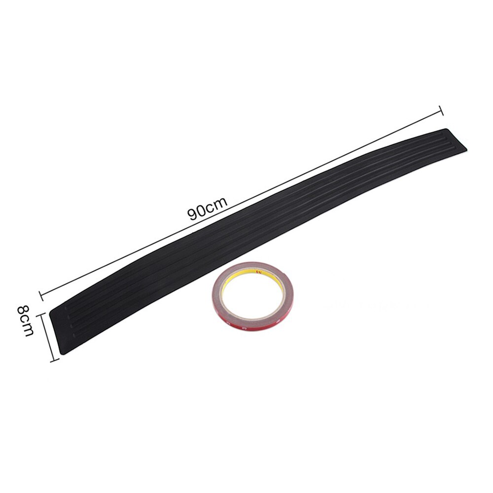 Auto Achterbumper Protector Sticker Case Voor Volvo S40 S60 S80 S90 S40 XC60 XC90 V40 V60 V90 C30 XC40 XC70 V70: 90CM X 8CM Black