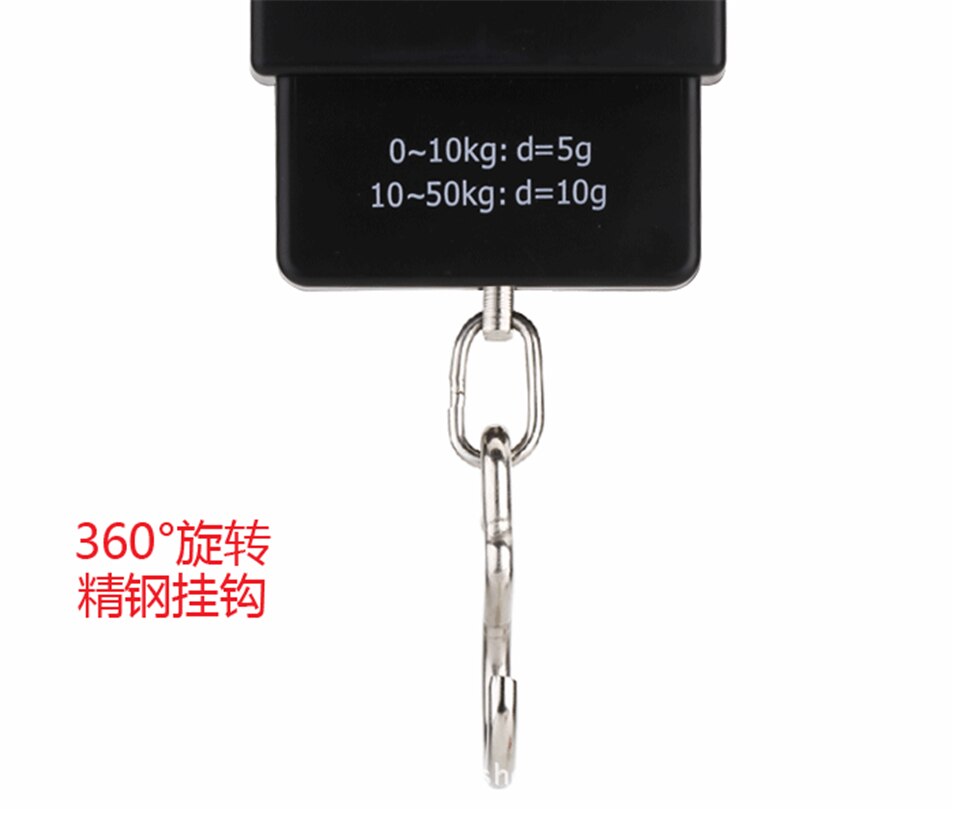 Balanza Digital portátil electrónica de 50KG/110LB 10g gancho colgante de pesca escala de peso del equipaje para balanza romana de equipaje