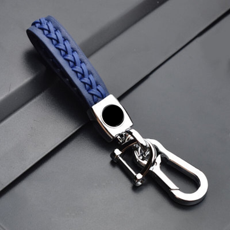 ABS Key Holder Car Key Cover Case For Mazda 2 3 5 6 CX7 CX9 RX8 MX5 MPV Demio 2 Button Remote Car Flip Key Case: blue keychian