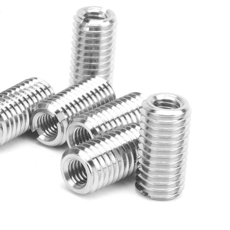threaded insert thread repair insert Repair Nut Slotted Stainless Steel Thread Extension Reduce Sleeve Conversion Kit