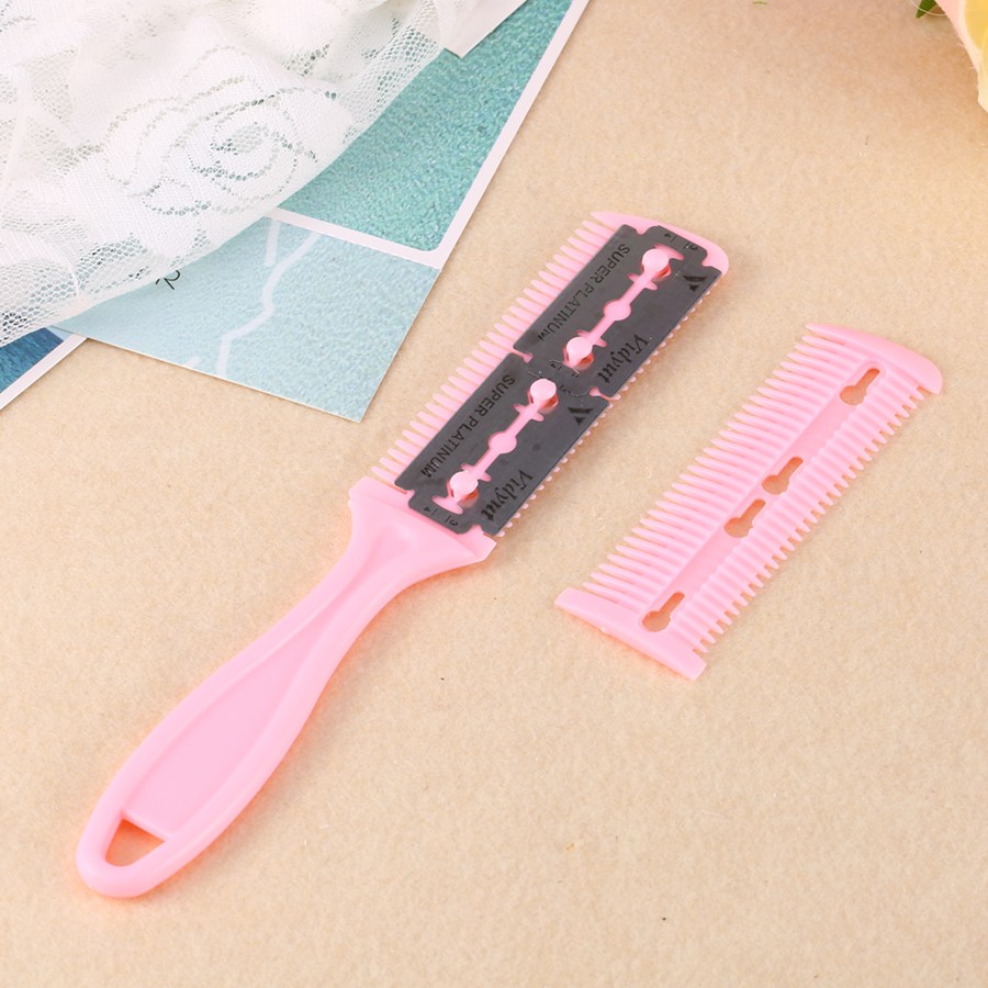 3 Colors Hairdressing Hair Trimmer Comb Dual Sides Cutting Slim Haircuts Blade Beauty Salon Home Cut Tools