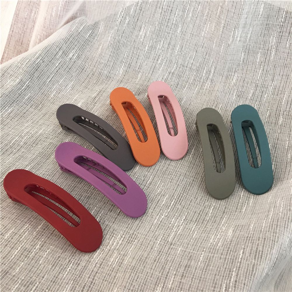 Pinzas grandes para cabello para mujer, horquillas de acrílico de estilo japonés, accesorios para el cabello, Color sólido