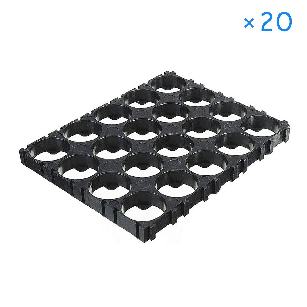 GTF 20/30/40/50 pcs 4x5 black cell 18650 batteries spacer brackets radiating plastic shell bracket: 20pcs