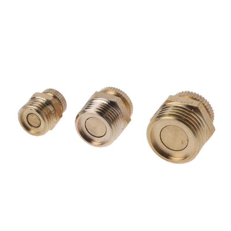 Air Compressor Tank Port Fittings NPT 1/4" 3/8" 1/2‘’ Solid Brass Male Thread Water Drain Safety Valve Replacement Part