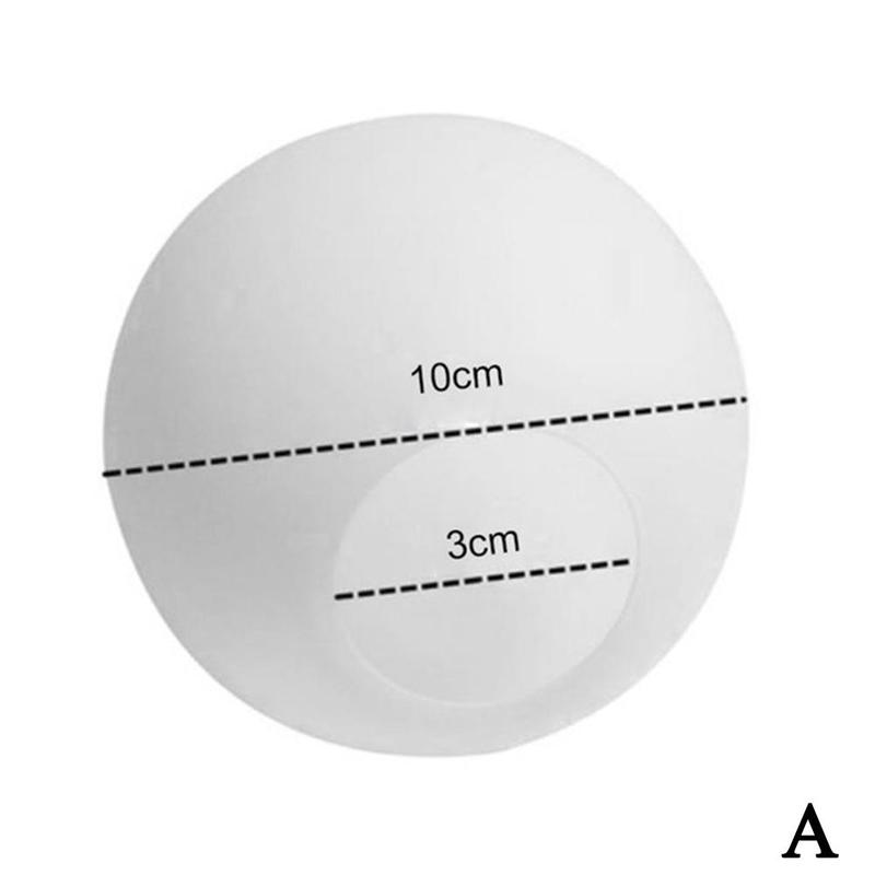 1Pc Witte Ronde Glazen Lampenkappen Fitting Lamp Glazen Lamp Shades Ronde Light Milky Globe Esthetiek Cover Pantalla Lampara: 10cm