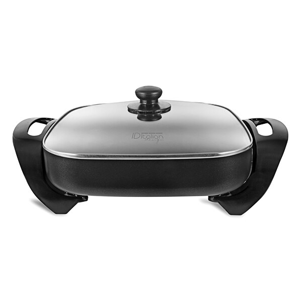 Plancha de asar Postquam ITALIAN sartén eléctrica con tapa - Total 1500 ELECTRIC SKILLET- capacidad: 30x30cm - IDECUCOOK01