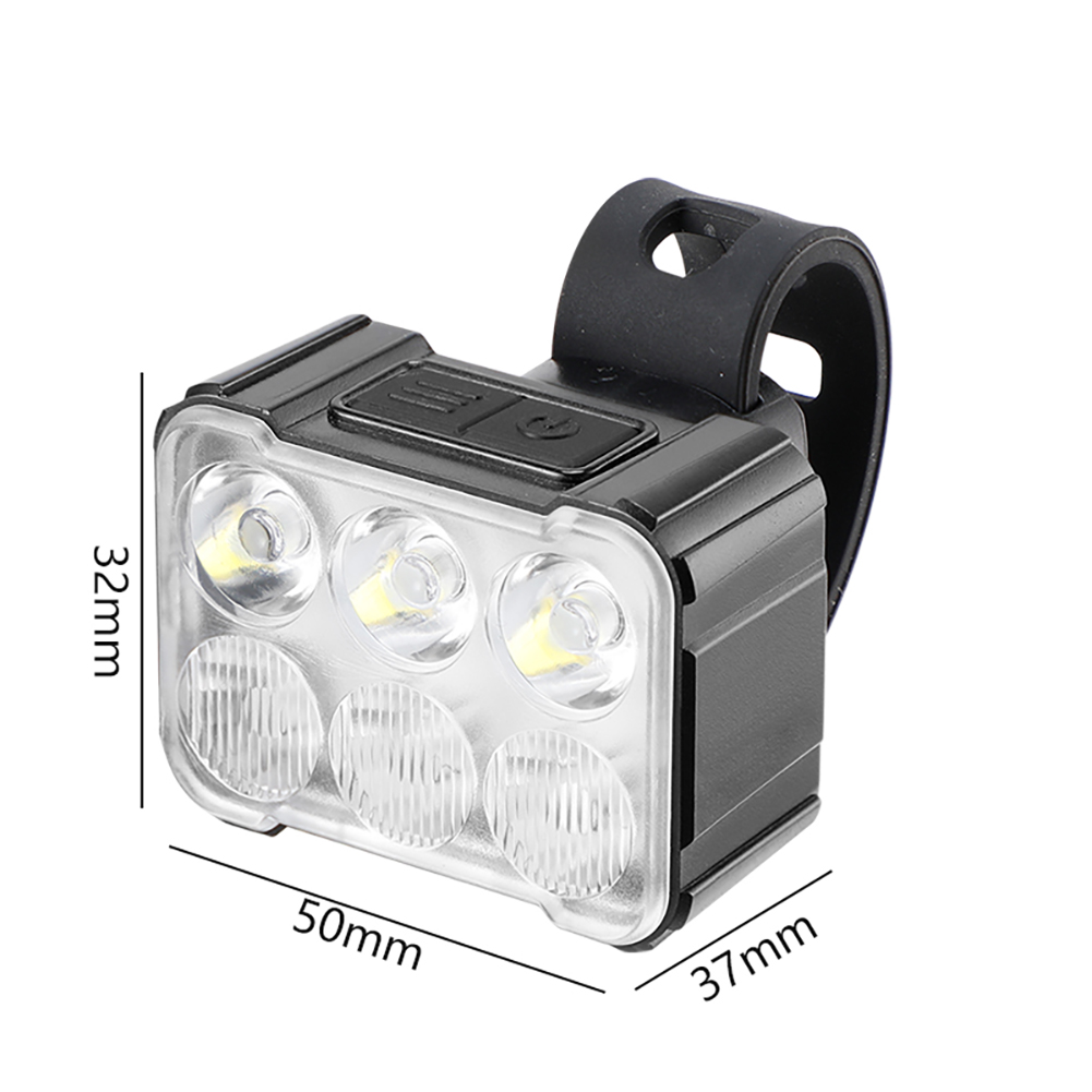 Luces delanteras y traseras para bicicleta, faro impermeable para bicicleta, luz trasera para ciclismo tipo C, recargable por USB, linterna para bicicleta de alto brillo