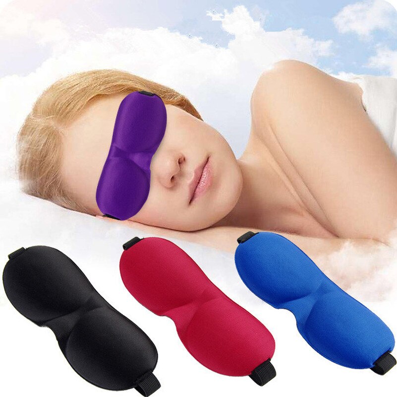 Mascarilla para dormir 3D de espuma viscoelástica, antifaz acolchado, opaco, para dormir, con los ojos vendados, para la Oficina y el sueño