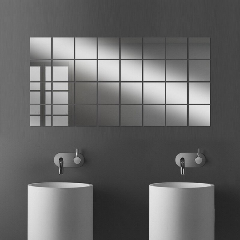 Pegatinas decorativas de espejo acrílico 3D, decoración autoadhesiva de arte DIY para sala de estar, dormitorio, baño, pegatinas de espejo Acrílico
