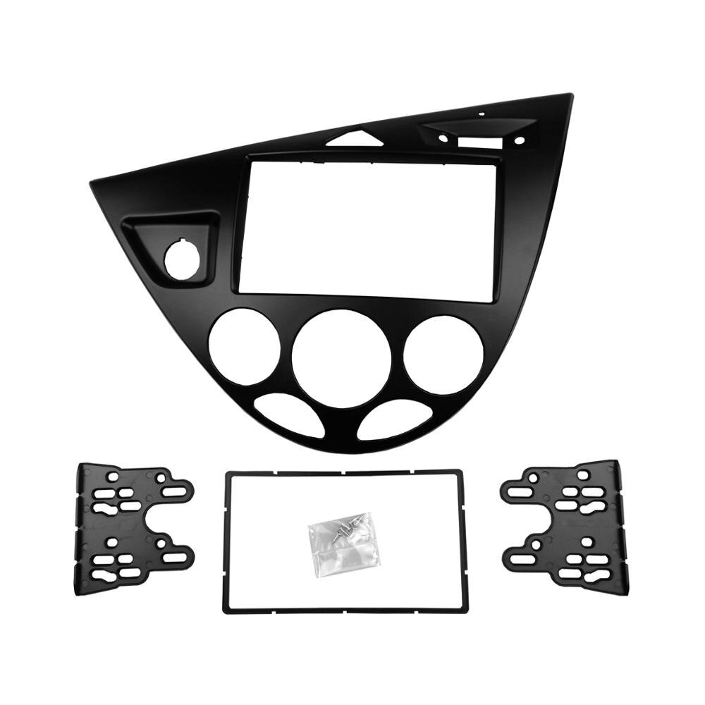 Double 2 Din Radio Fascias Voor Ford Fiesta 1995-2001 Focus MK1 Inbouwen Dash Kits Stereo Panel Gezicht Dvd frame Linksgestuurde: Black / 178x102mm