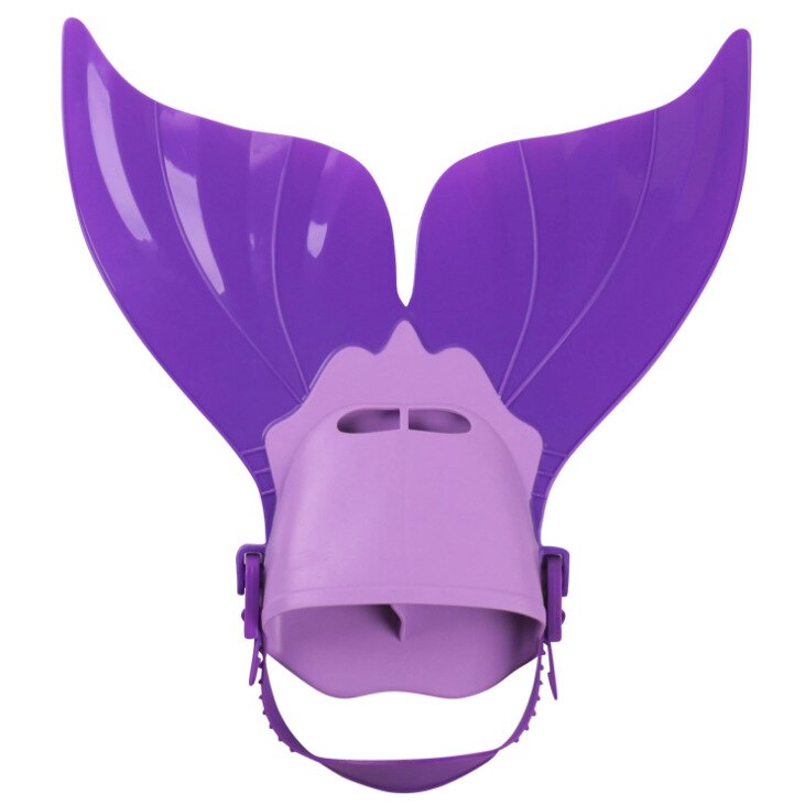 Mermaid Fins Monolithic Whale Tail Children's One-piece Fins Children's Fins Snorkeling Swimming Training Diving Supplies: Purple
