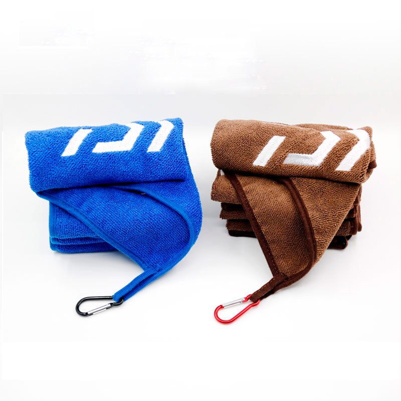 Toalla cebo de pesca de microfibra, toalla de pesca de senderismo con Clip de mosquetón, toalla absorbente antiadherente de gran , 1 ud.