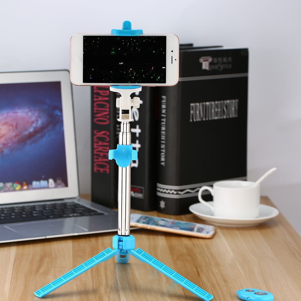 Handheld Cellphone Selfie Stick Wireless BT 4.0 Selfie Stick Remote Shutter Monopod Tripod Holder for IOS Android Smartphones