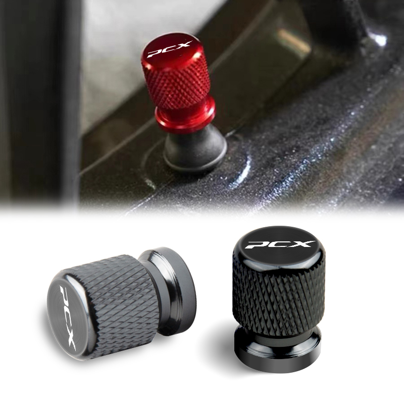 Accesorios de motocicleta para Honda PCX 125 150 160 PCX125 PCX150 PCX160 2022, tapas de cubierta de vástago de puerto de aire de válvula de neumático de Metal, 2 uds.