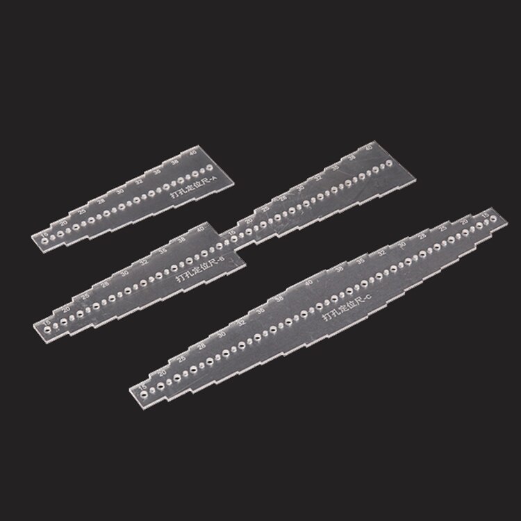 Positioning Ruler Manual DIY Leather Tool Acrylic Mold Belt Sword Tail Square Tail Rounded Foot Belt