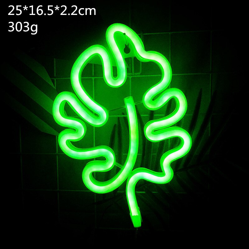 Signe néon à Led avec batterie, alimenté par USB, cerise, ananas, rêve, pour chambre d&#39;enfant, fête, maison, Bar, décoration: Monstera