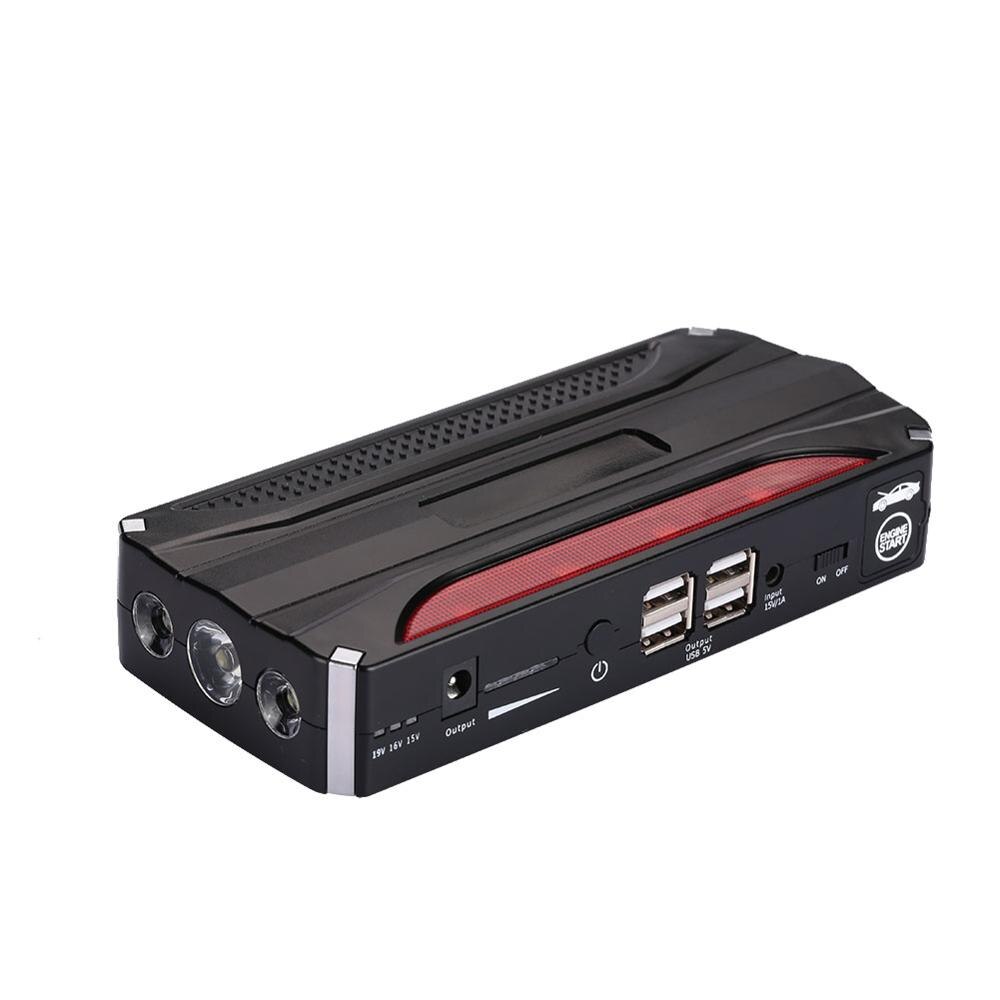 Bil jump starter power kit bare shell auto nødstrøm bank led led usb sos booster oplader strømforsyning batterioplader: Default Title