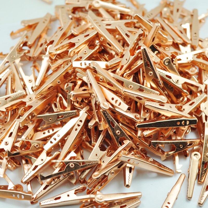 10 STKS Zwart Rood Zacht Plastic Coated Testen Probe Alligator Clips Crocodile Test Clip Wholease rood koper Hoge gedrag