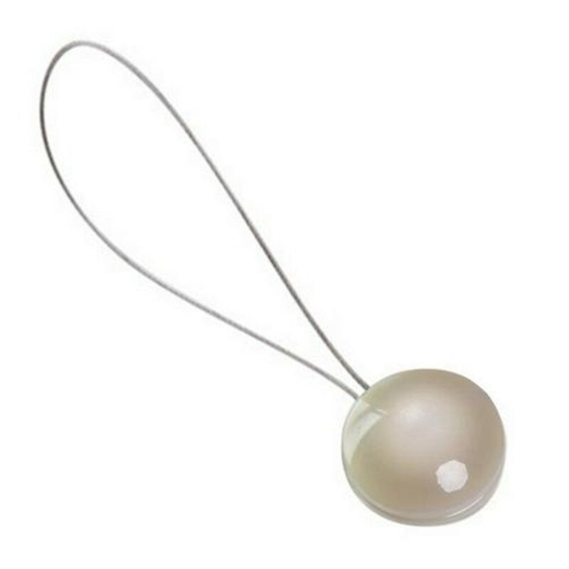 Gardinhållare enkel cat-eye resin magnet gardin spännen hem tieback europeisk rund form fönster gardiner tillbehör: Aprikos