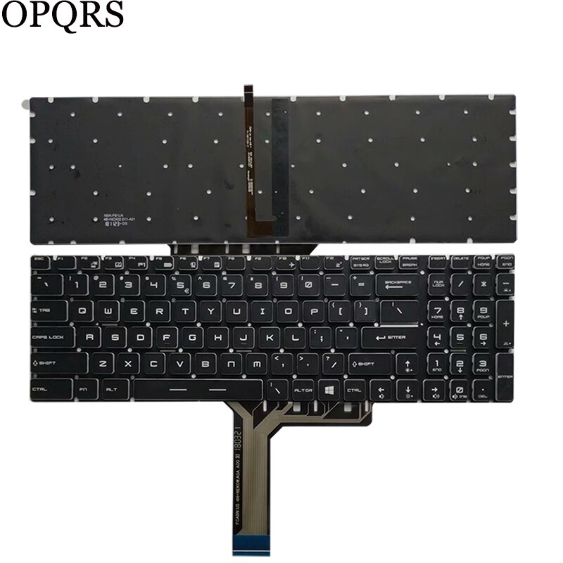 US laptop keyboard For MSI GF75 Thin 8RC 9RD 9RD 9SC 9SE S1N-3EUS215-SA V143422AK1 V143422AS1