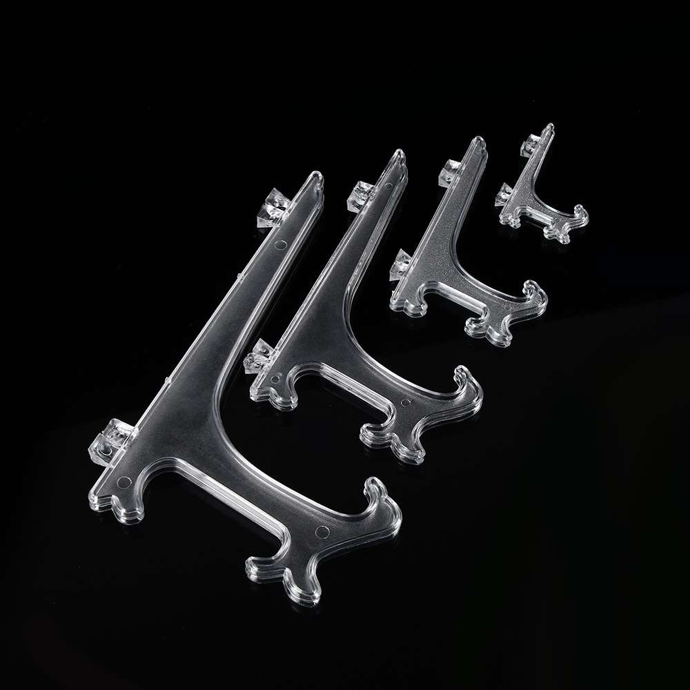 Clear Plastic Plate Display Stand Picture Frame Transparent Easel Holder Arts Case Holders Photo Display 3/5/7/9inch