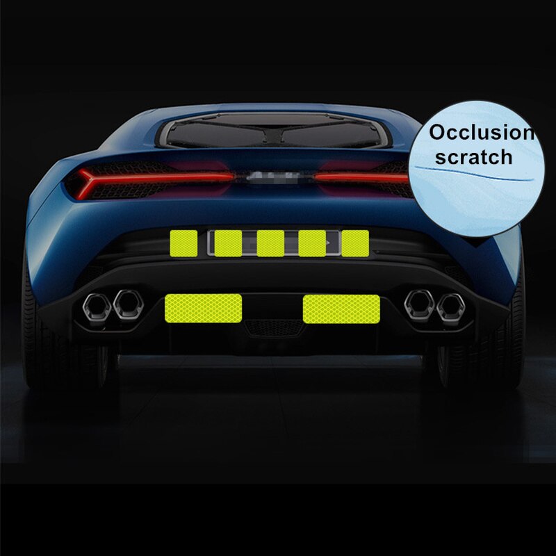 ISpchen 2 Stuks Reflecterende Vlamsticker – Waterdicht, Hittebestendig – Voor Auto, Motor, Laptop Of Muur (blauw)