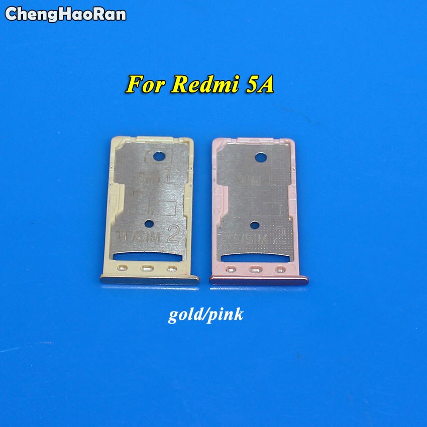 ChengHaoRan SIM Card Presa Vassoio di Slot Per Supporto SIM Card e Adattatori Per Xiaomi Redmi 5 5A 5 Più 5Pro Nota 5A Sim Card adattatore