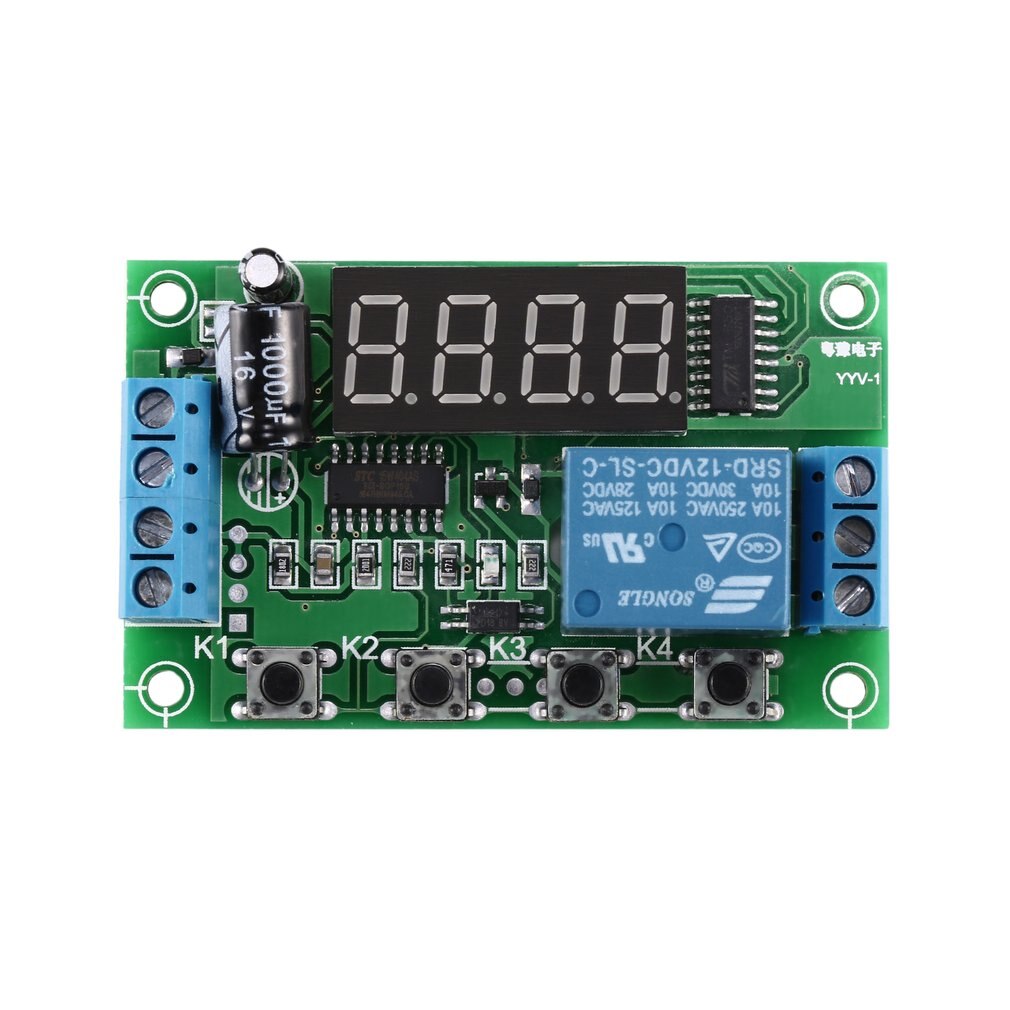 Azul y negro pequeño Control de voltaje /sobretensión/Bajo Voltaje protección prueba de energía Módulo de verificación YYF-1