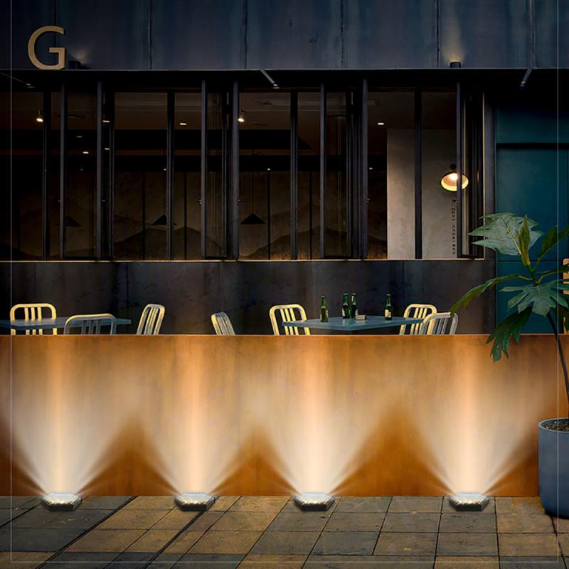 LED Solar Underground Light Garden Lights Outdoor Lighting Landscape Light Waterproof Solar Panel Floor Lamp Street Buried Light