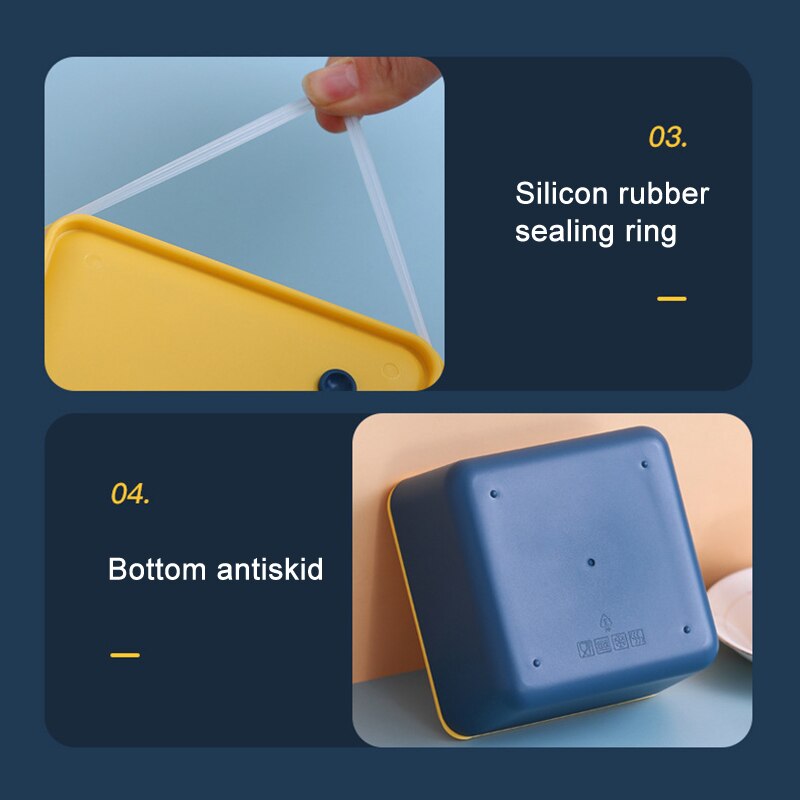 Leak-Proof Food Storage Containers with Airtight Lids Stackable Kitchen Storage Containers For Kitchen MOWA889