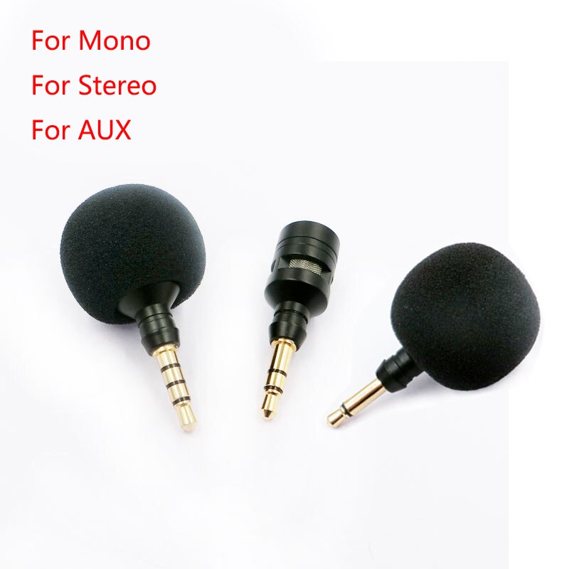 3.5mm Plug Metal Mic Recording Microphone for Mobile Phone Unidirectional Metal Mic Laptop PC Microphone For iPad Microphone