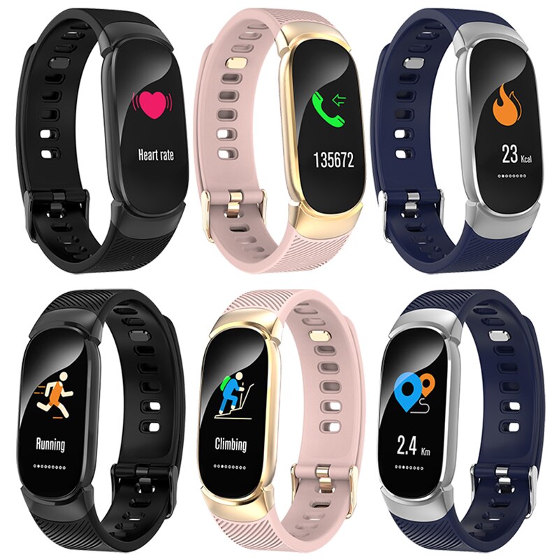 IP68 Waterproof Smart Watch Women Heart Rate Monitor Men Fitness Smart Bracelet Tracker Sport Smartwatch For Android IOS+Box