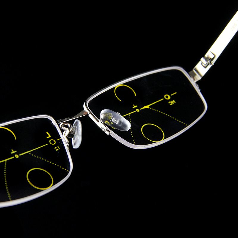 Multi-focal Progressive Reading Glasses Men Smart Zoom Asymptotically Presbyopia Hyperopia Male Bifocal Eyeglasses
