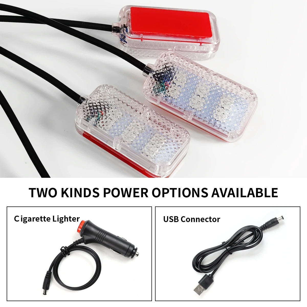 Foot Light Car Accessories ﻿LED Car Interior Ambient Foot Light with USB Atmosphere Decorative Lamps