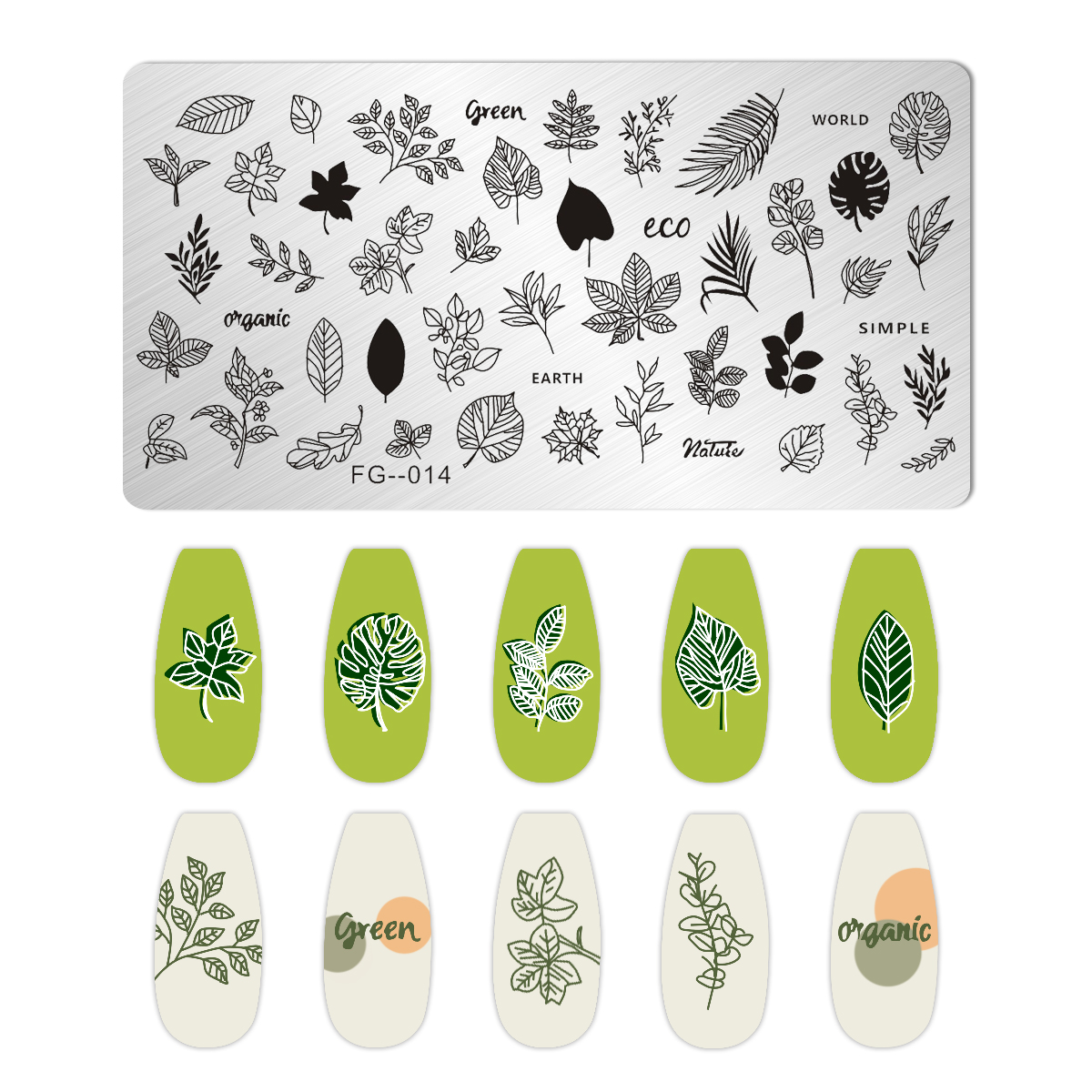 Blätter Blume Streifen Gänseblümchen Stempelplatten Lotus Rose Nagelstempel Vorlagen Aprikosen Blumendruck Schablonen Vorlagen: Beige